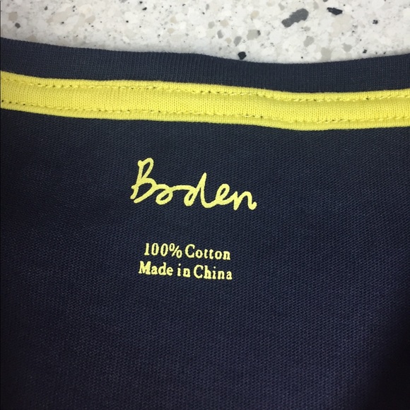 Boden Navy Stripe T-shirt Dress, size 4 - Picture 2 of 7